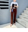 《5サイズ展開》【RM denim】ウォッシャブルセンタープレス裾デザインコーデュロイパンツ