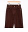 《5サイズ展開》【RM denim】ウォッシャブルセンタープレス裾デザインコーデュロイパンツ