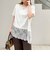 【BECシリーズ】ウォッシャブル裾レースイレヘムＴシャツ