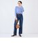 《5サイズ展開》【RM denim】センタープレス裾デザインデニム
