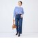 《5サイズ展開》【RM denim】センタープレス裾デザインデニム