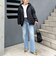 《5サイズ展開》【RM denim】センタープレス裾デザインデニム