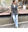 《5サイズ展開》【RM denim】センタープレス裾デザインデニム