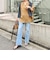 《5サイズ展開》【RM denim】センタープレス裾デザインデニム
