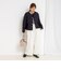 【TAION×LIMONTA】別注ベロアパイピングショートダウン