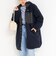【WEB＆一部店舗限定色アイテム】【TAION/タイオン】ボア×ダウンフードロング(リバーシブル)