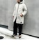 【WEB＆一部店舗限定色アイテム】【TAION/タイオン】ボア×ダウンフードロング(リバーシブル)