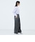 《セットアップ対応》ウォッシャブルバイオツイルタックワイドパンツ