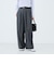 《セットアップ対応》ウォッシャブルバイオツイルタックワイドパンツ