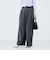 《セットアップ対応》ウォッシャブルバイオツイルタックワイドパンツ