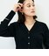 《手洗い可能》《アンサンブル対応》16GマレーリブVネックカーディガン