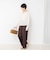 【一部WEB限定サイズ】ウォッシャブルロビンソンツイルデザインパンツ