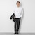 《ビジカジ対応》シルケットスムース Vネック ドレスロンT 26AW