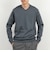《ビジカジ対応》シルケットスムース Vネック ドレスロンT 26AW