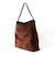 【Un coeur/アンクール】K906019 SUEDE DRAPE ONE SHOULDER
