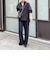 【NOLLEY’S mgr.松葉別注・一部WEB限定色】《セットアップ》ツイルバイヤス洗練美脚パンツ