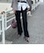 【NOLLEY’S mgr.松葉別注・一部WEB限定色】《セットアップ》ツイルバイヤス洗練美脚パンツ