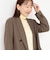 【CLASSY.お仕事名品大賞 『ジャケット賞』受賞！】《セットアップ対応》ウォッシャブルドライシャークサイドスリットジャケット