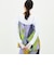 ウォッシャブル袖口シアー切替ロンT