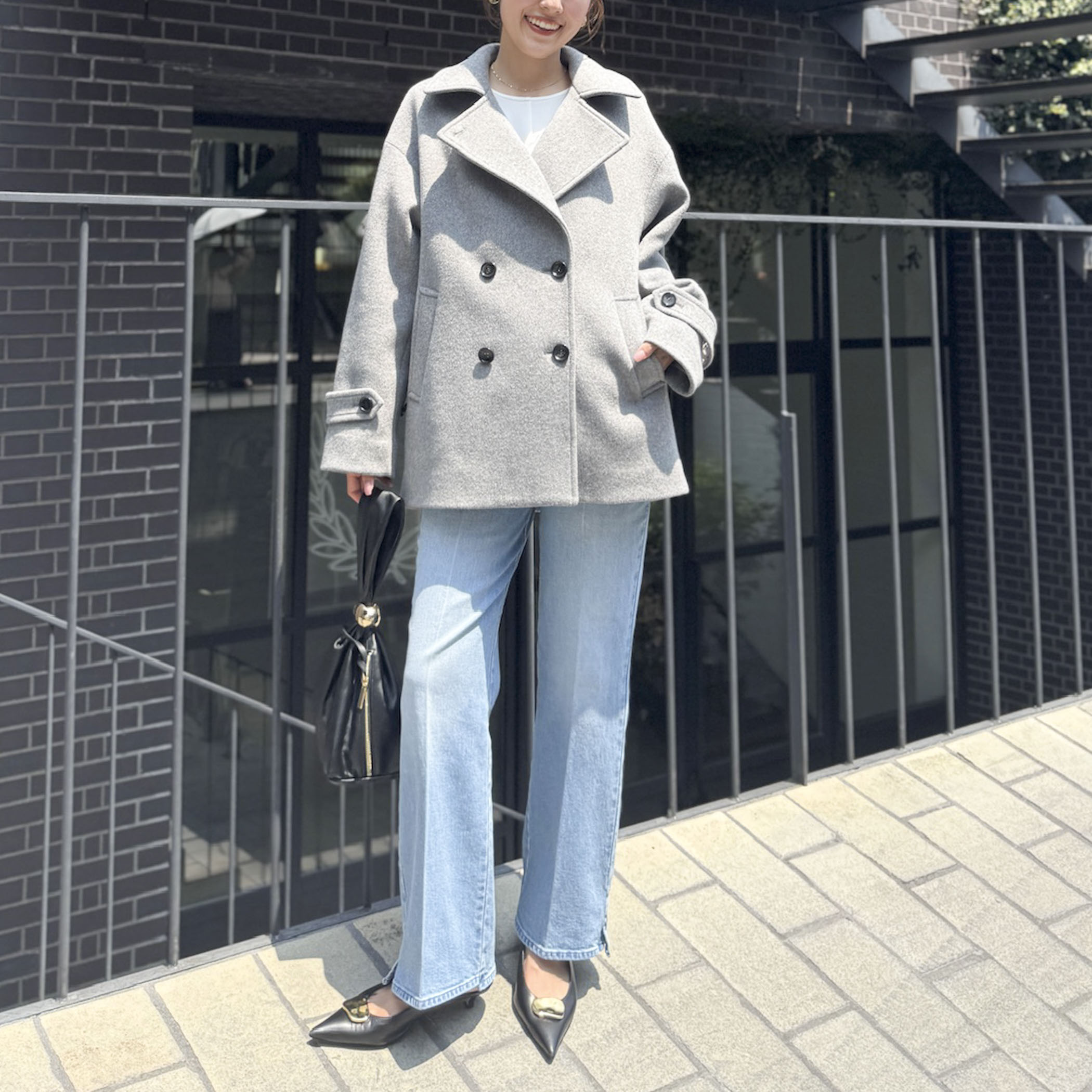 【一部WEB限カラー】ウールカシミヤダブルブレストコート