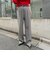 《セットアップ対応》ウォッシャブルシャーク愛されセミワイドパンツ