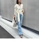 【 SHOP PRESS二見別注カラー】レイヤードピース付きVネックプルオーバー