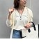 【 SHOP PRESS二見別注カラー】レイヤードピース付きVネックプルオーバー