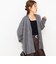 カシミヤファー加工Vネックカーディガン