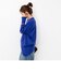 カシミヤファー加工クルーネックプルオーバー ミニストール付き
