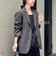 【PR阿部☆別注】《抗ピリング/ストレッチ》ウォッシャブルダブルクロスオーバージャケット