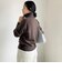 【BECシリーズ】カシミヤ混紡毛ジップアップカーディガン