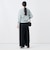 【一部WEB限定サイズ】《抗ピル/防シワ》ウォッシャブルポリウール梳毛タックワイドパンツ