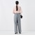 【一部WEB限定サイズ】《抗ピル/防シワ》ウォッシャブルポリウール梳毛タックワイドパンツ
