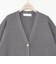【WEB限定】《手洗い可能》総針ビックVネックカーディガン