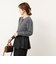 《手洗い可能》布帛ペプラムパール釦プルオーバー