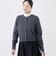 【BECシリーズ】《手洗い可能》へアリーラメクルーネックカーディガン