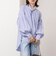 【MARILYN MOON/マリリーンムーン】stripe embroidery tie blouse