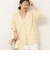 【一部WEB限定カラー】ウール混へアリーVネックカーディガン