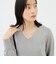 【WEB限定】《手洗い可能》片衿パール総針コクーンワンピース