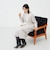 《セットアップ対応》《吸湿発熱》ウォッシャブルウーレット釦タイトスカート