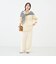 【WEB＆一部店舗限定カラー】ウォッシャブルサテンカットジャガードドットパンツ