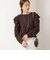【WEB限定】《手洗い可能》タックドレープスリーブニット
