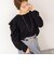 【WEB限定】《手洗い可能》タックドレープスリーブニット
