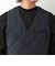 【TAION/タイオン】SINGLE SNAP BUTTON DOWN GILET BRUSHED TWILL 26AW