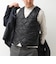 【TAION/タイオン】SINGLE SNAP BUTTON DOWN GILET 26AW