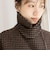 【WEB限定】【TICCA/ティッカ】ウールハウンドトゥースピーコート
