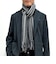 【JAMES CHARLOTTE/ジェームス・シャルロット】501 Warp Knit Multi Stripe Scarf 25cm幅