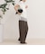【4サイズ展開/リピーター続出！】とろみツイルストレートイージーパンツ