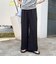 【4サイズ展開/リピーター続出！】とろみツイルストレートイージーパンツ