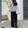 【4サイズ展開/リピーター続出！】とろみツイルストレートイージーパンツ